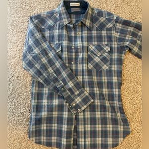 Vintage Pendleton Long Sleeve Wool Pearl Snap Shirt Size Medium